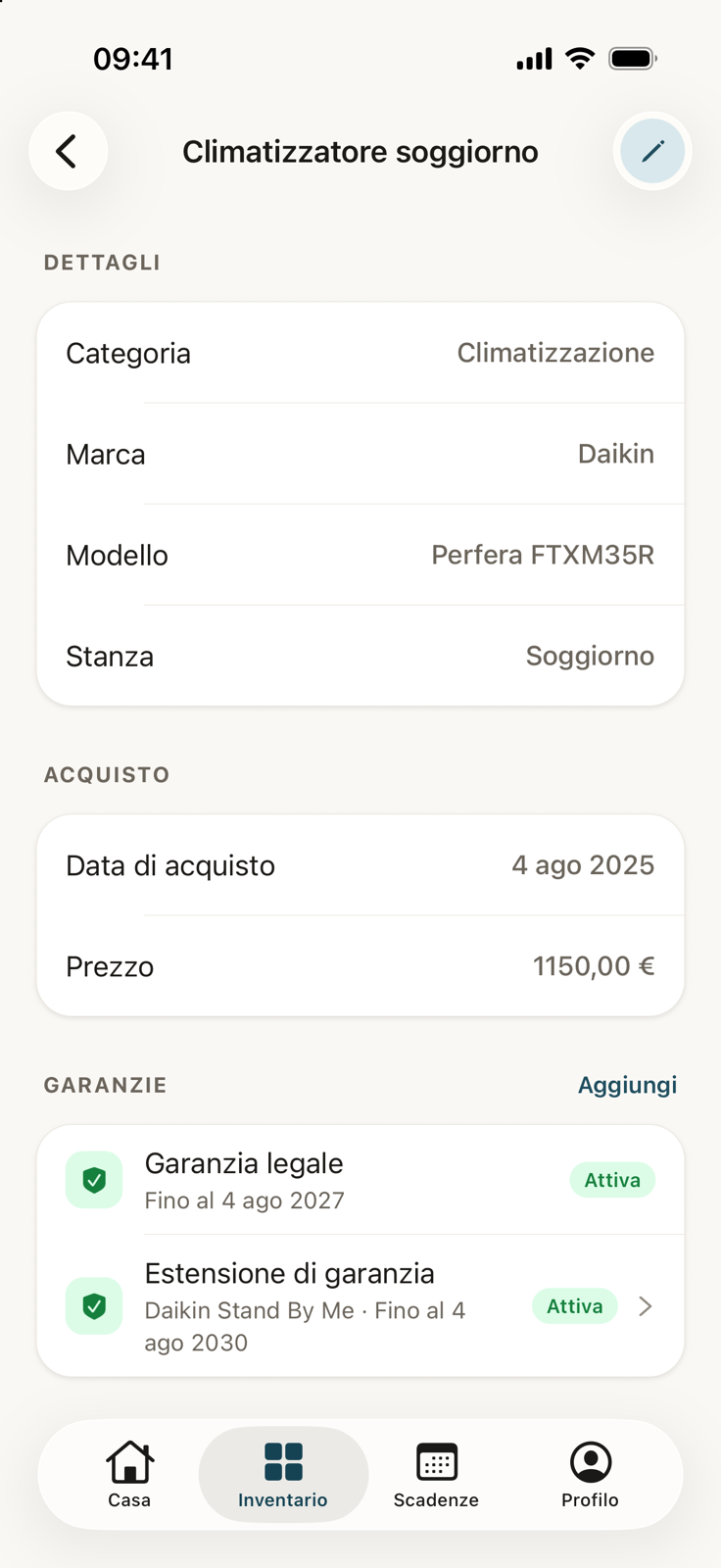 Schermata dell’app 3